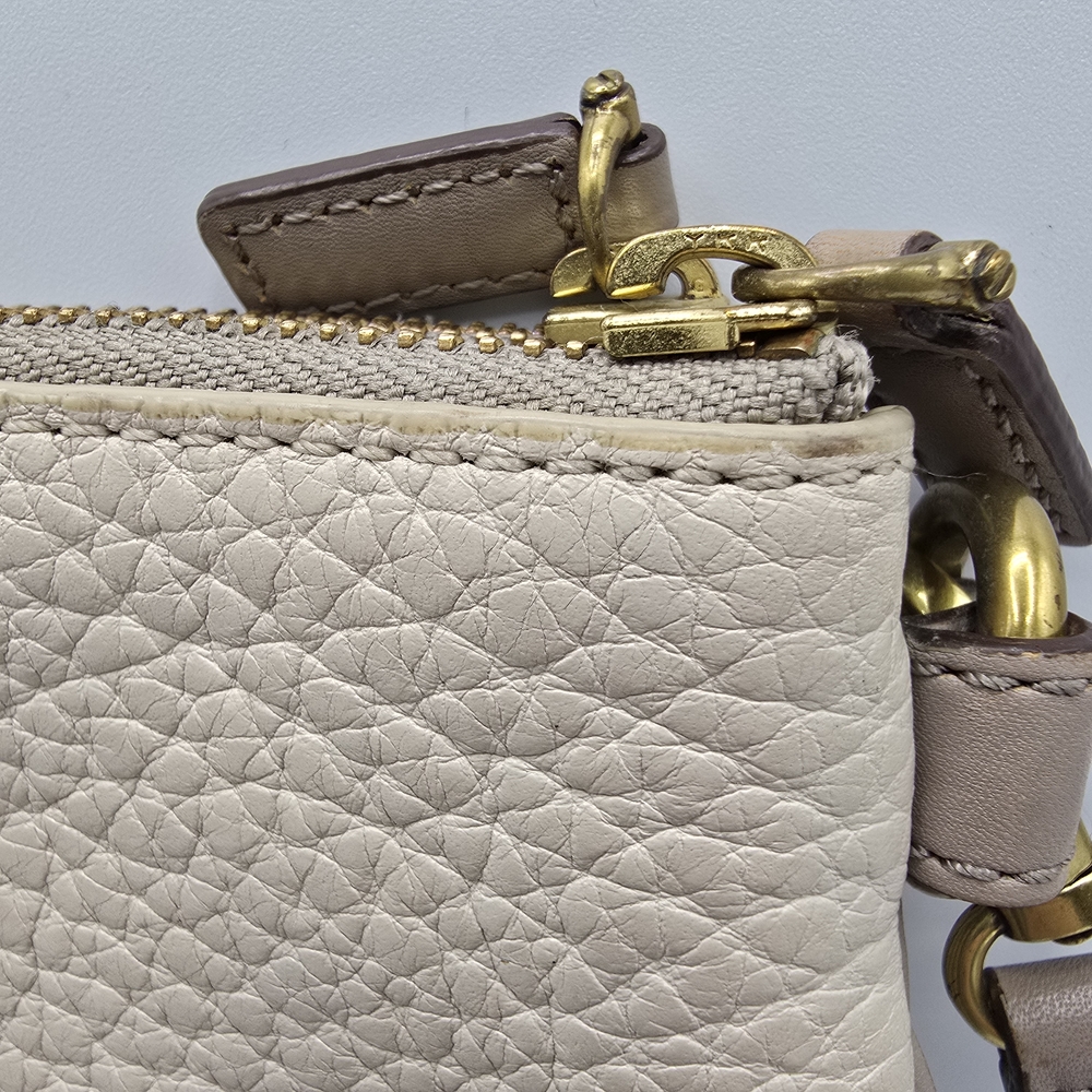 Fossil Morgan Small Crossbody Bag Purse Cream Pebbled Leather ZB5720 - Picture 15 of 16